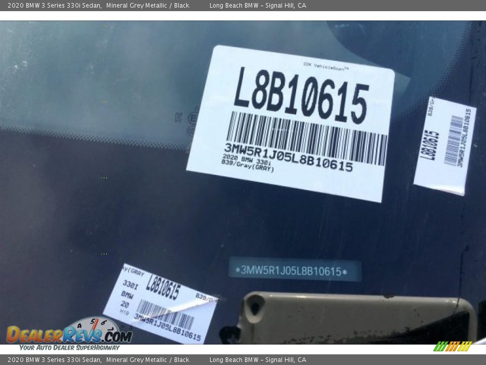 2020 BMW 3 Series 330i Sedan Mineral Grey Metallic / Black Photo #11