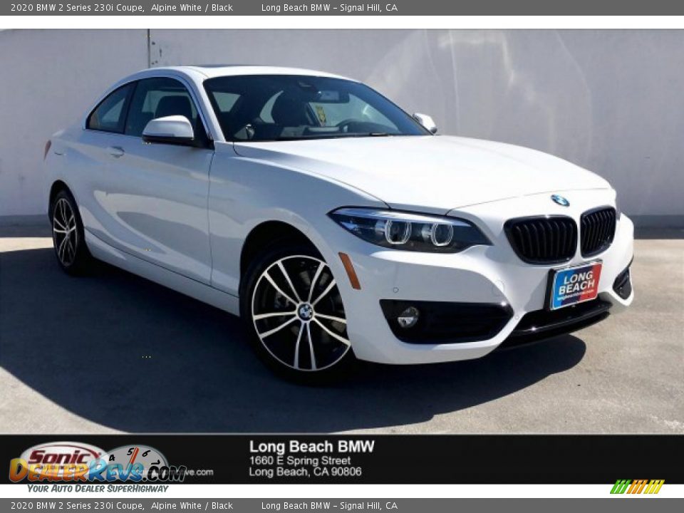 2020 BMW 2 Series 230i Coupe Alpine White / Black Photo #1