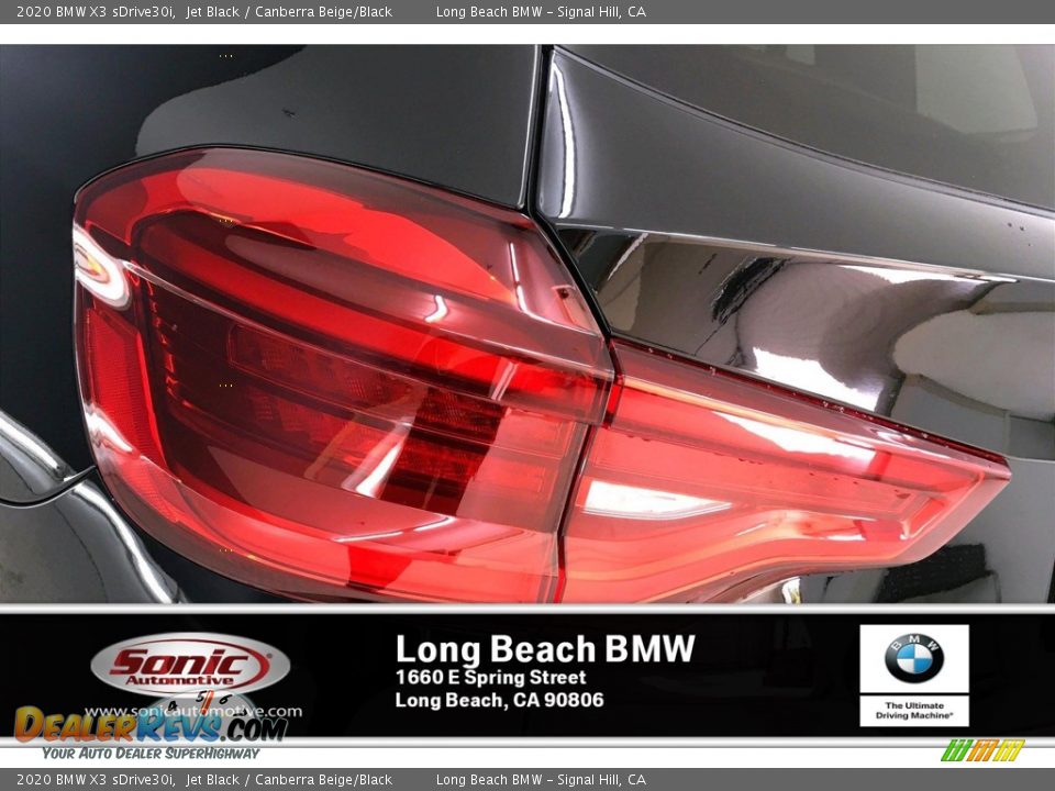 2020 BMW X3 sDrive30i Jet Black / Canberra Beige/Black Photo #15
