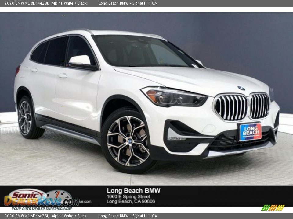 2020 BMW X1 sDrive28i Alpine White / Black Photo #1