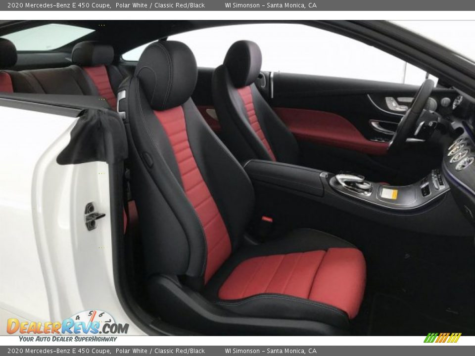 2020 Mercedes-Benz E 450 Coupe Polar White / Classic Red/Black Photo #5