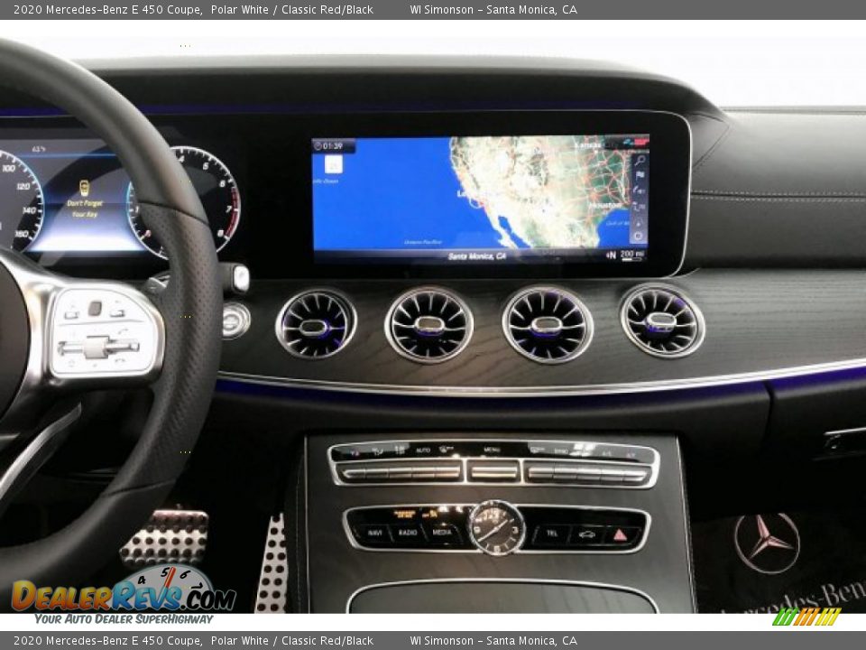 2020 Mercedes-Benz E 450 Coupe Polar White / Classic Red/Black Photo #6
