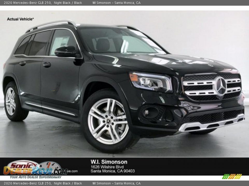 2020 Mercedes-Benz GLB 250 Night Black / Black Photo #1