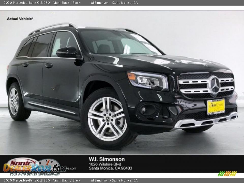 2020 Mercedes-Benz GLB 250 Night Black / Black Photo #1