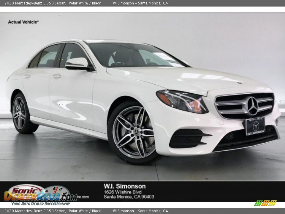 2020 Mercedes-Benz E 350 Sedan Polar White / Black Photo #1