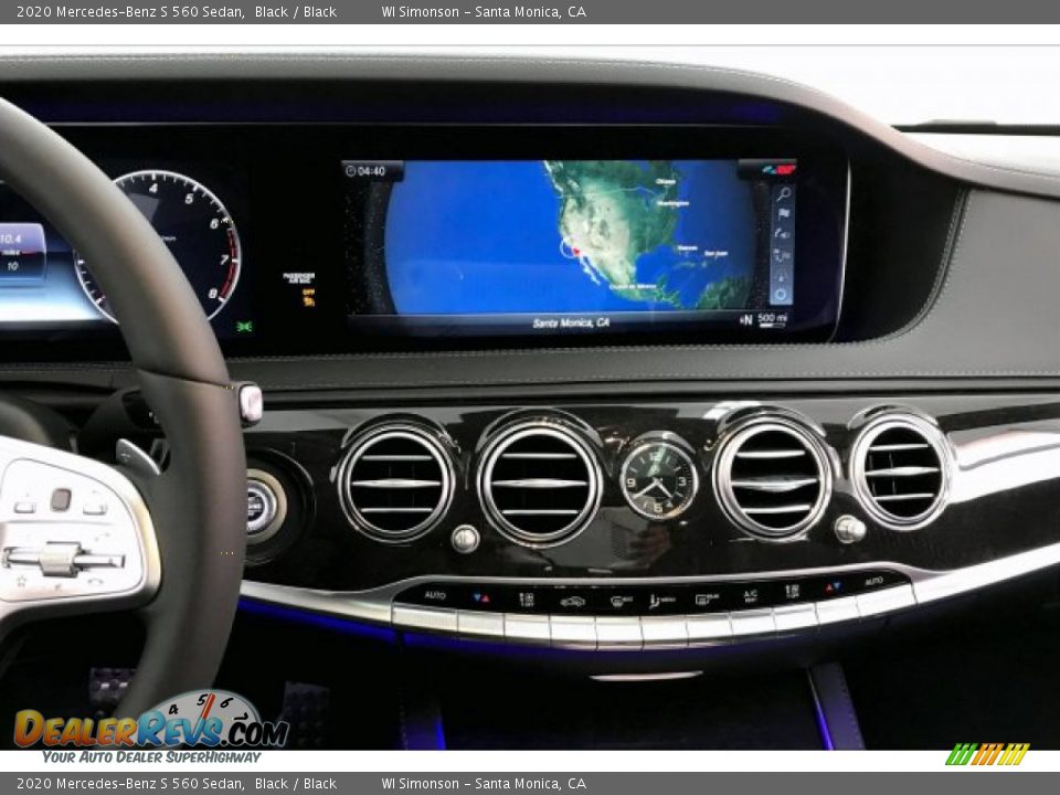 2020 Mercedes-Benz S 560 Sedan Black / Black Photo #6