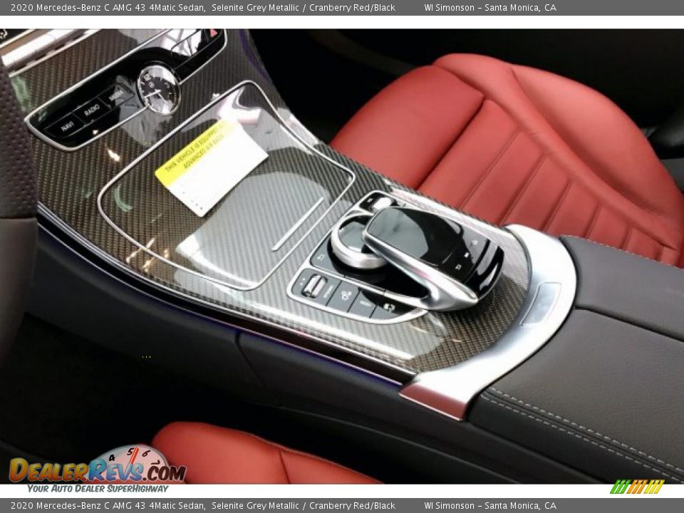 2020 Mercedes-Benz C AMG 43 4Matic Sedan Selenite Grey Metallic / Cranberry Red/Black Photo #22