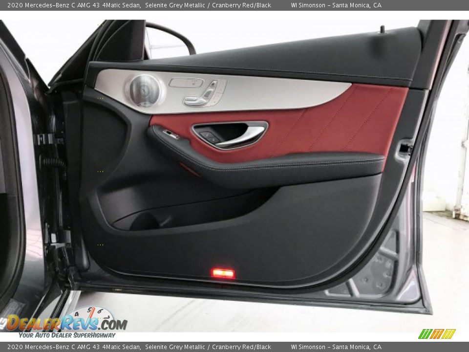 2020 Mercedes-Benz C AMG 43 4Matic Sedan Selenite Grey Metallic / Cranberry Red/Black Photo #29