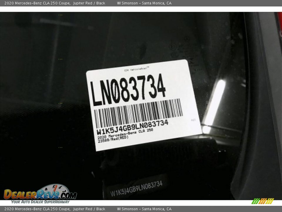 2020 Mercedes-Benz CLA 250 Coupe Jupiter Red / Black Photo #11