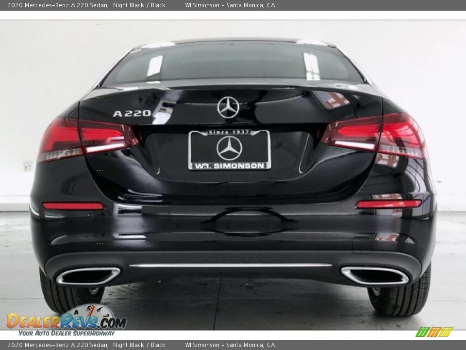 2020 Mercedes-Benz A 220 Sedan Night Black / Black Photo #3
