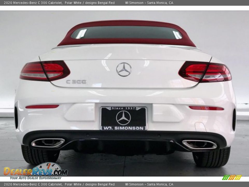 2020 Mercedes-Benz C 300 Cabriolet Polar White / designo Bengal Red Photo #3