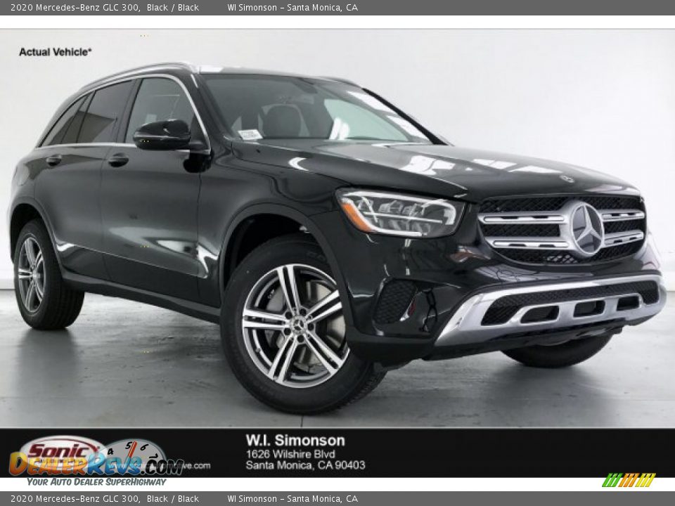2020 Mercedes-Benz GLC 300 Black / Black Photo #1