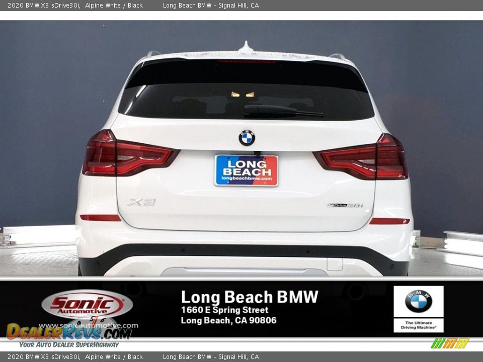 2020 BMW X3 sDrive30i Alpine White / Black Photo #4