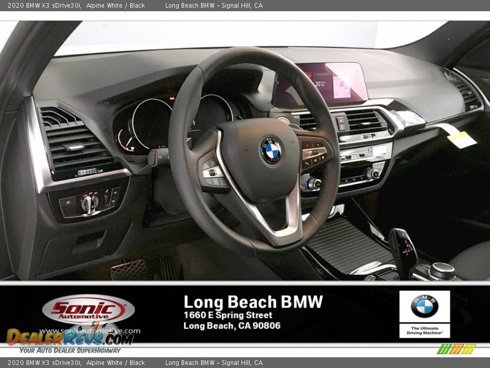 2020 BMW X3 sDrive30i Alpine White / Black Photo #7