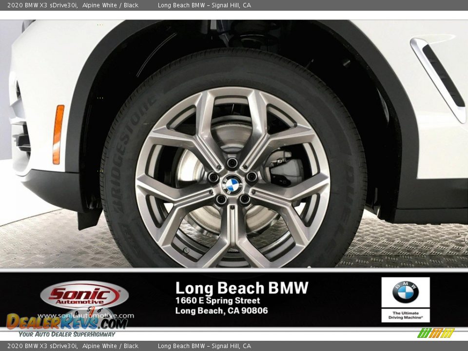 2020 BMW X3 sDrive30i Alpine White / Black Photo #12
