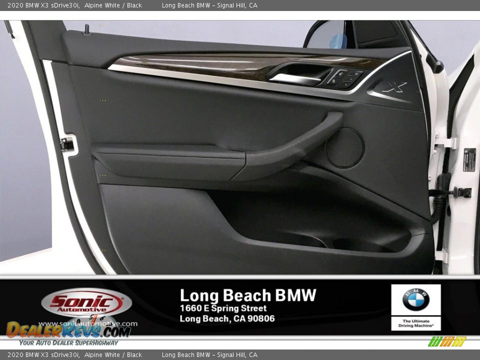 2020 BMW X3 sDrive30i Alpine White / Black Photo #13