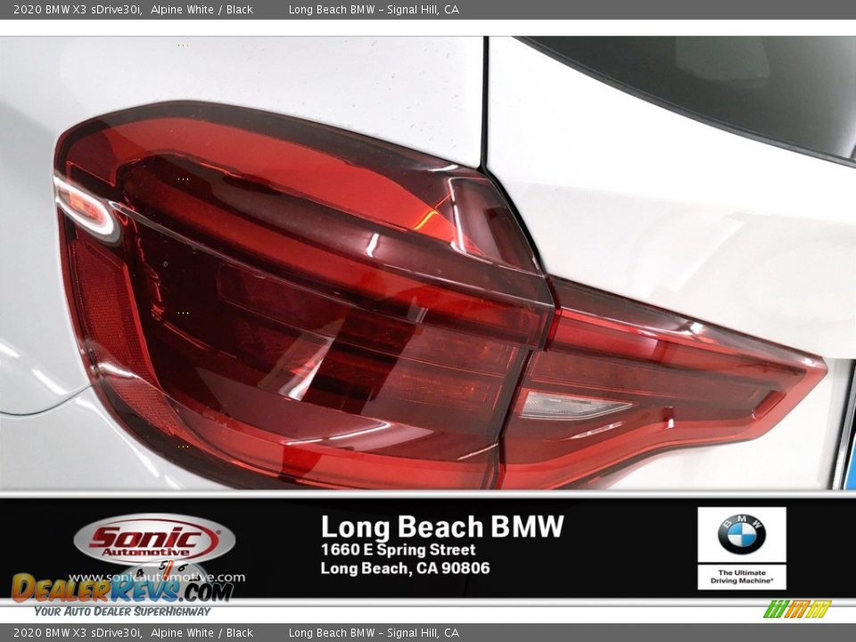 2020 BMW X3 sDrive30i Alpine White / Black Photo #15