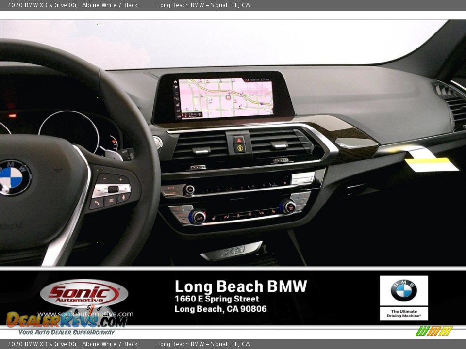 2020 BMW X3 sDrive30i Alpine White / Black Photo #6