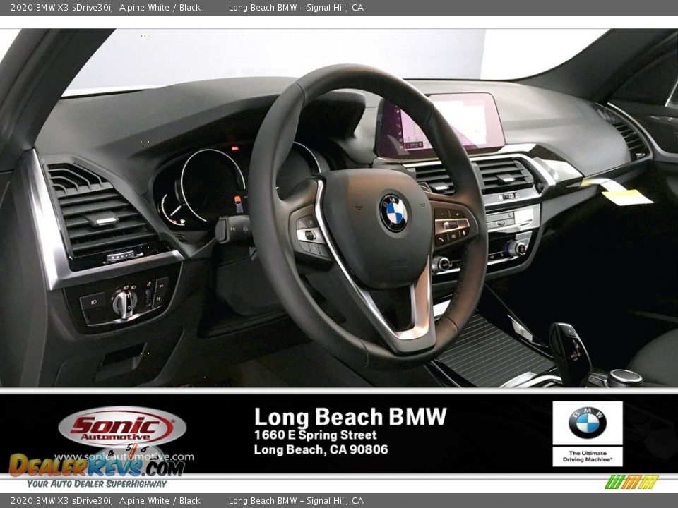 2020 BMW X3 sDrive30i Alpine White / Black Photo #7