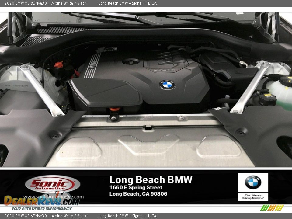 2020 BMW X3 sDrive30i Alpine White / Black Photo #10