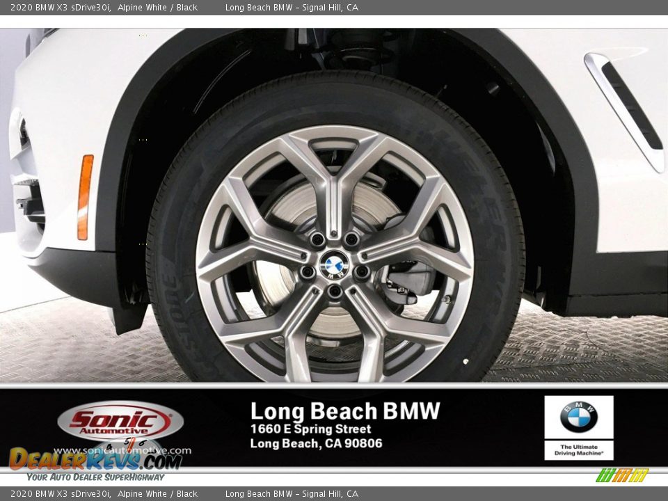 2020 BMW X3 sDrive30i Alpine White / Black Photo #12