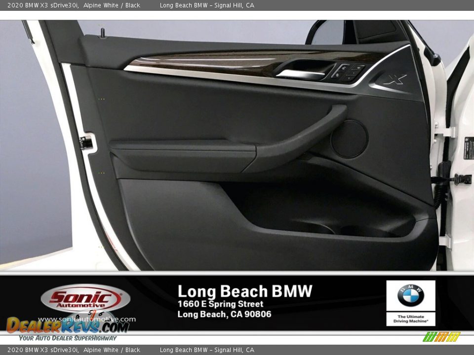 2020 BMW X3 sDrive30i Alpine White / Black Photo #13