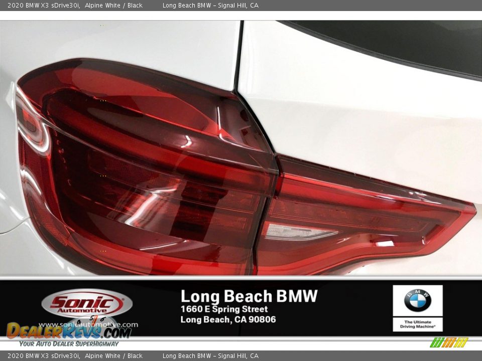 2020 BMW X3 sDrive30i Alpine White / Black Photo #15