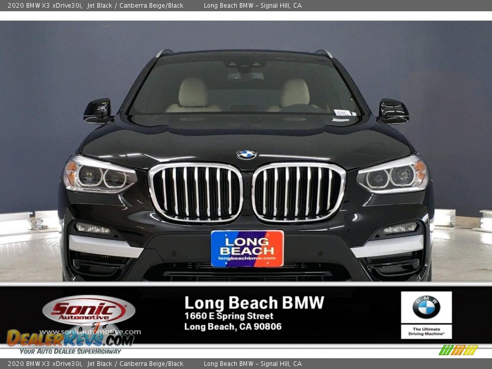 2020 BMW X3 xDrive30i Jet Black / Canberra Beige/Black Photo #2