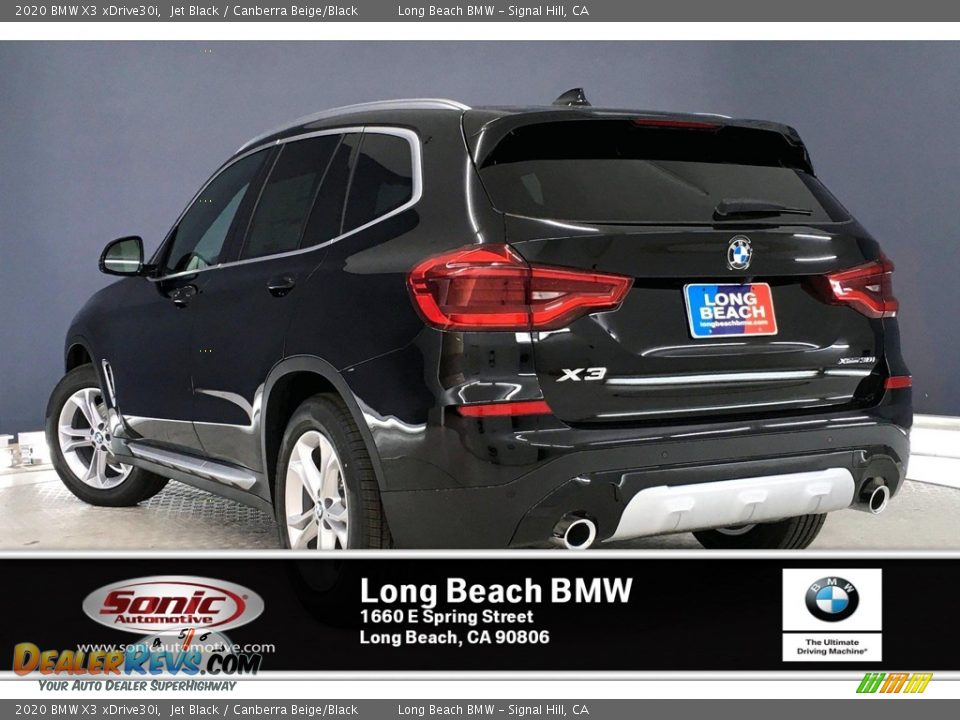 2020 BMW X3 xDrive30i Jet Black / Canberra Beige/Black Photo #3