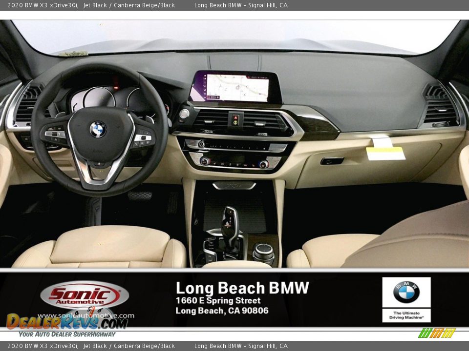 2020 BMW X3 xDrive30i Jet Black / Canberra Beige/Black Photo #5
