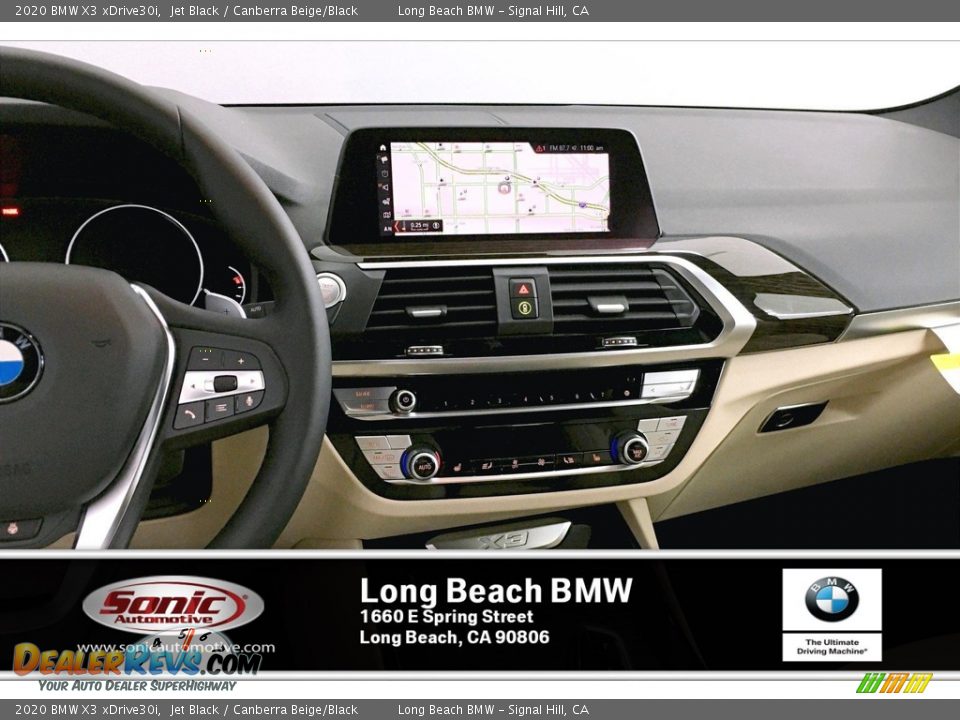 2020 BMW X3 xDrive30i Jet Black / Canberra Beige/Black Photo #6