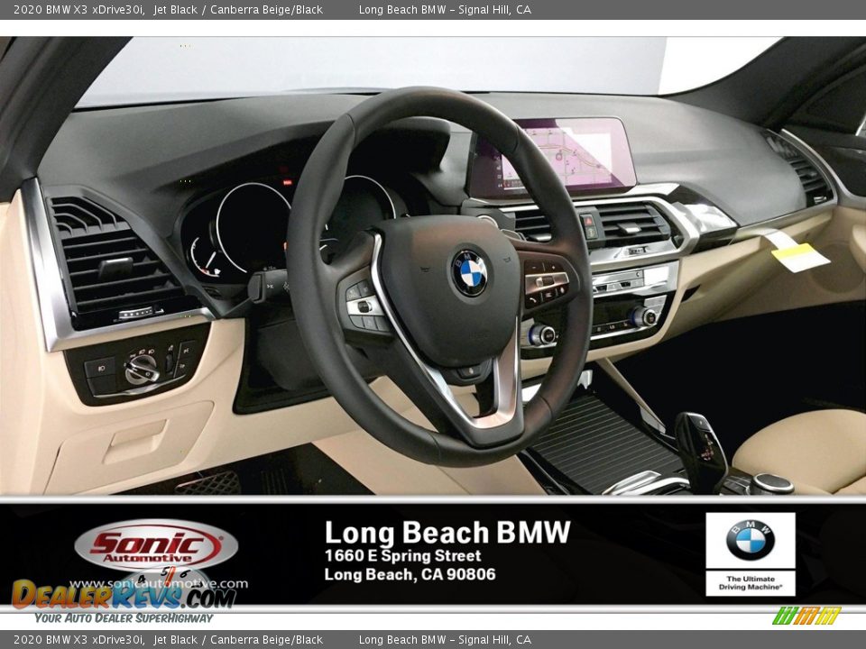 2020 BMW X3 xDrive30i Jet Black / Canberra Beige/Black Photo #7