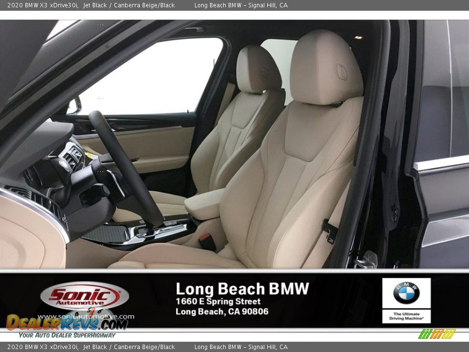 2020 BMW X3 xDrive30i Jet Black / Canberra Beige/Black Photo #9