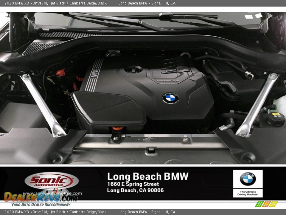 2020 BMW X3 xDrive30i Jet Black / Canberra Beige/Black Photo #10
