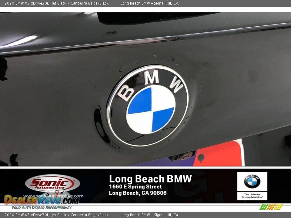 2020 BMW X3 xDrive30i Jet Black / Canberra Beige/Black Photo #16
