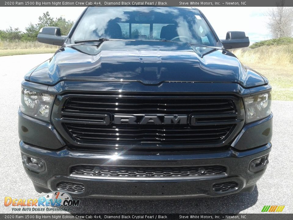 2020 Ram 1500 Big Horn Night Edition Crew Cab 4x4 Diamond Black Crystal Pearl / Black Photo #3