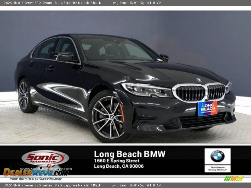 2020 BMW 3 Series 330i Sedan Black Sapphire Metallic / Black Photo #1