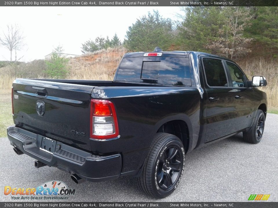 2020 Ram 1500 Big Horn Night Edition Crew Cab 4x4 Diamond Black Crystal Pearl / Black Photo #5