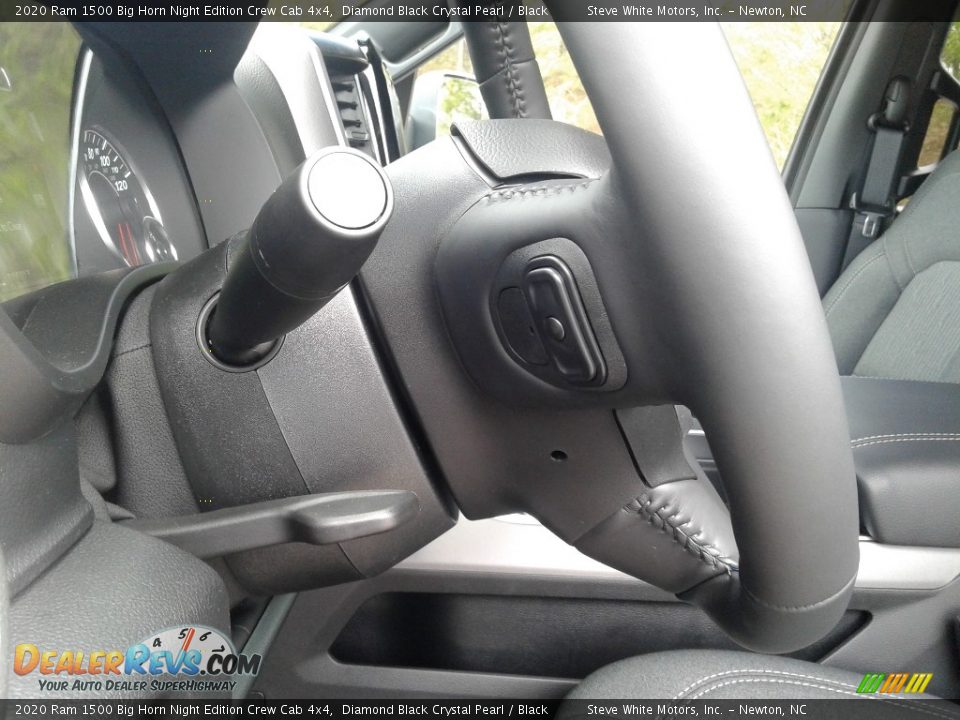 2020 Ram 1500 Big Horn Night Edition Crew Cab 4x4 Diamond Black Crystal Pearl / Black Photo #13