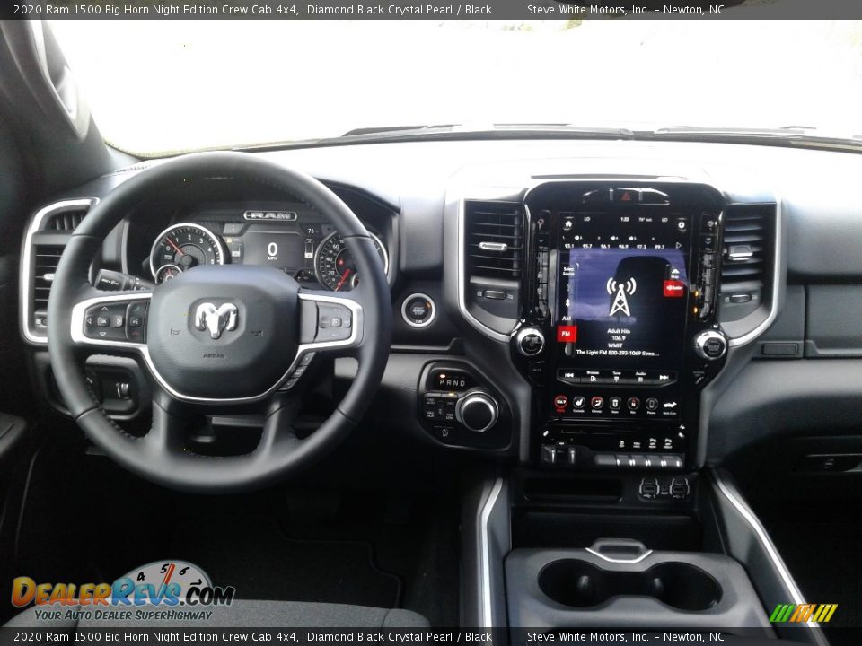 2020 Ram 1500 Big Horn Night Edition Crew Cab 4x4 Diamond Black Crystal Pearl / Black Photo #14
