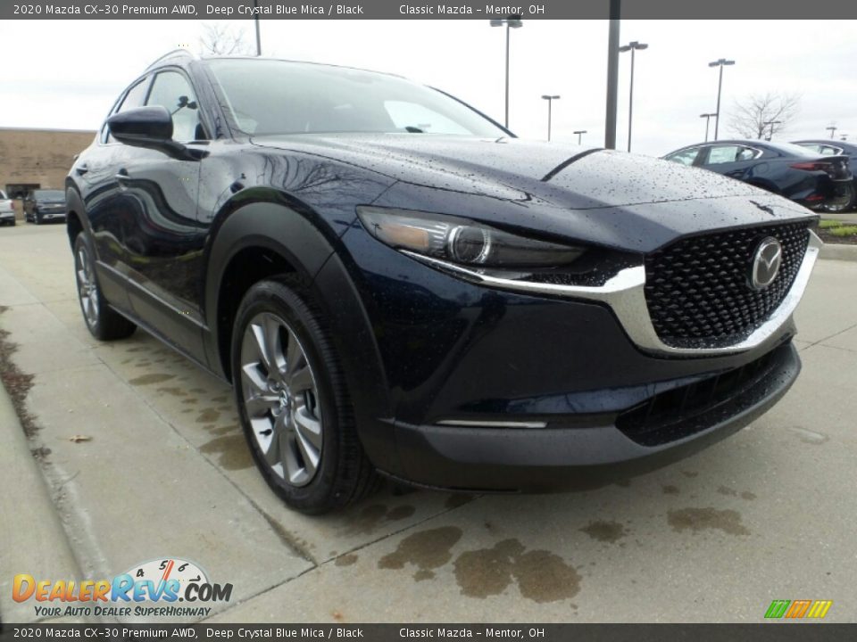 2020 Mazda CX-30 Premium AWD Deep Crystal Blue Mica / Black Photo #1