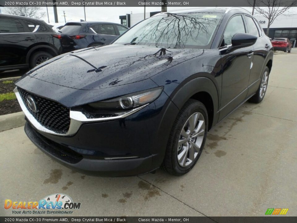 2020 Mazda CX-30 Premium AWD Deep Crystal Blue Mica / Black Photo #3