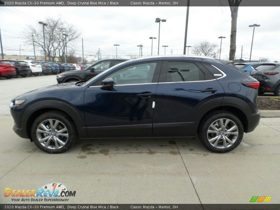 2020 Mazda CX-30 Premium AWD Deep Crystal Blue Mica / Black Photo #4