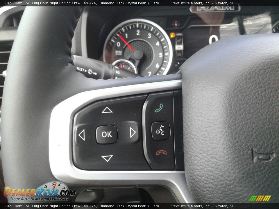 2020 Ram 1500 Big Horn Night Edition Crew Cab 4x4 Diamond Black Crystal Pearl / Black Photo #20