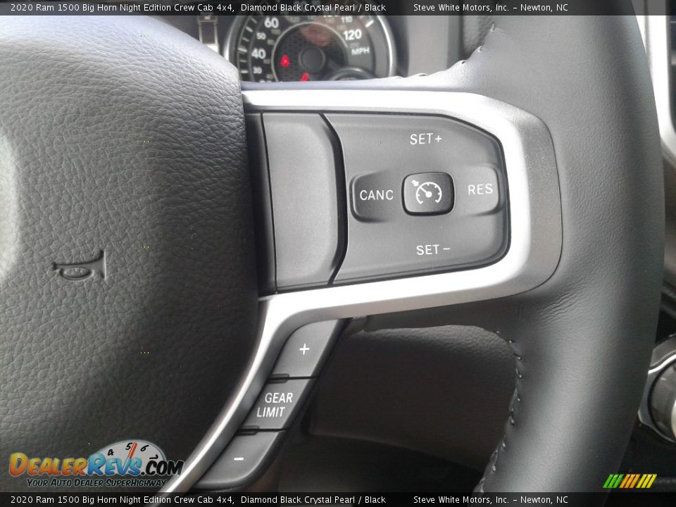 2020 Ram 1500 Big Horn Night Edition Crew Cab 4x4 Diamond Black Crystal Pearl / Black Photo #21