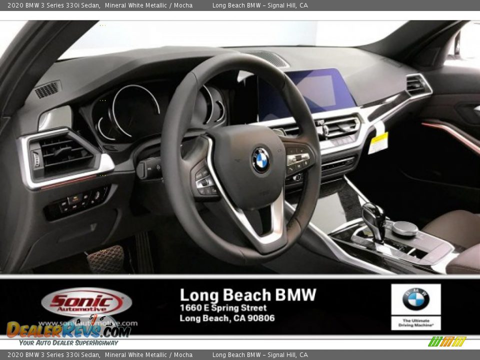 2020 BMW 3 Series 330i Sedan Mineral White Metallic / Mocha Photo #7