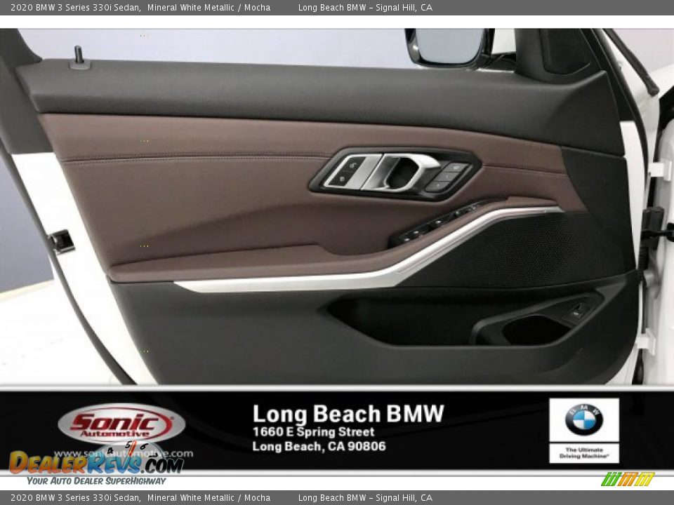 2020 BMW 3 Series 330i Sedan Mineral White Metallic / Mocha Photo #13