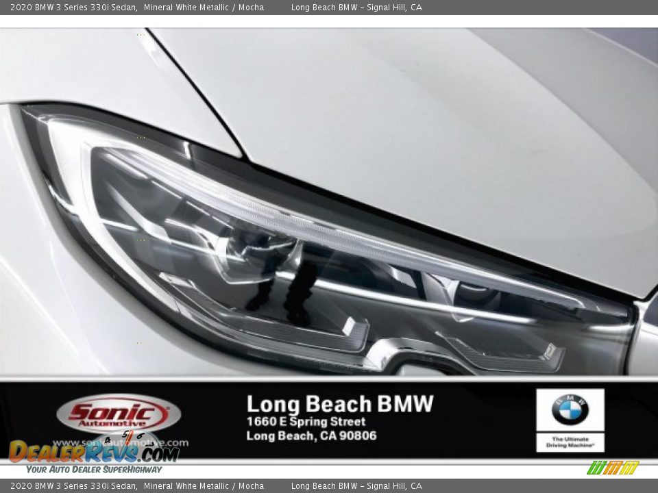 2020 BMW 3 Series 330i Sedan Mineral White Metallic / Mocha Photo #14