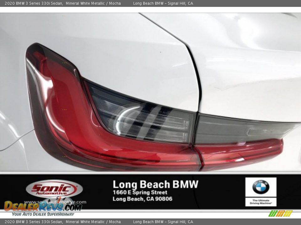 2020 BMW 3 Series 330i Sedan Mineral White Metallic / Mocha Photo #15