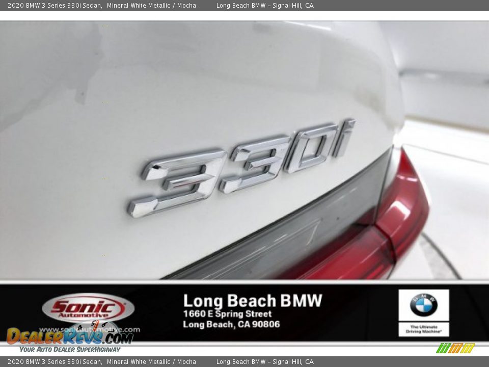 2020 BMW 3 Series 330i Sedan Mineral White Metallic / Mocha Photo #16